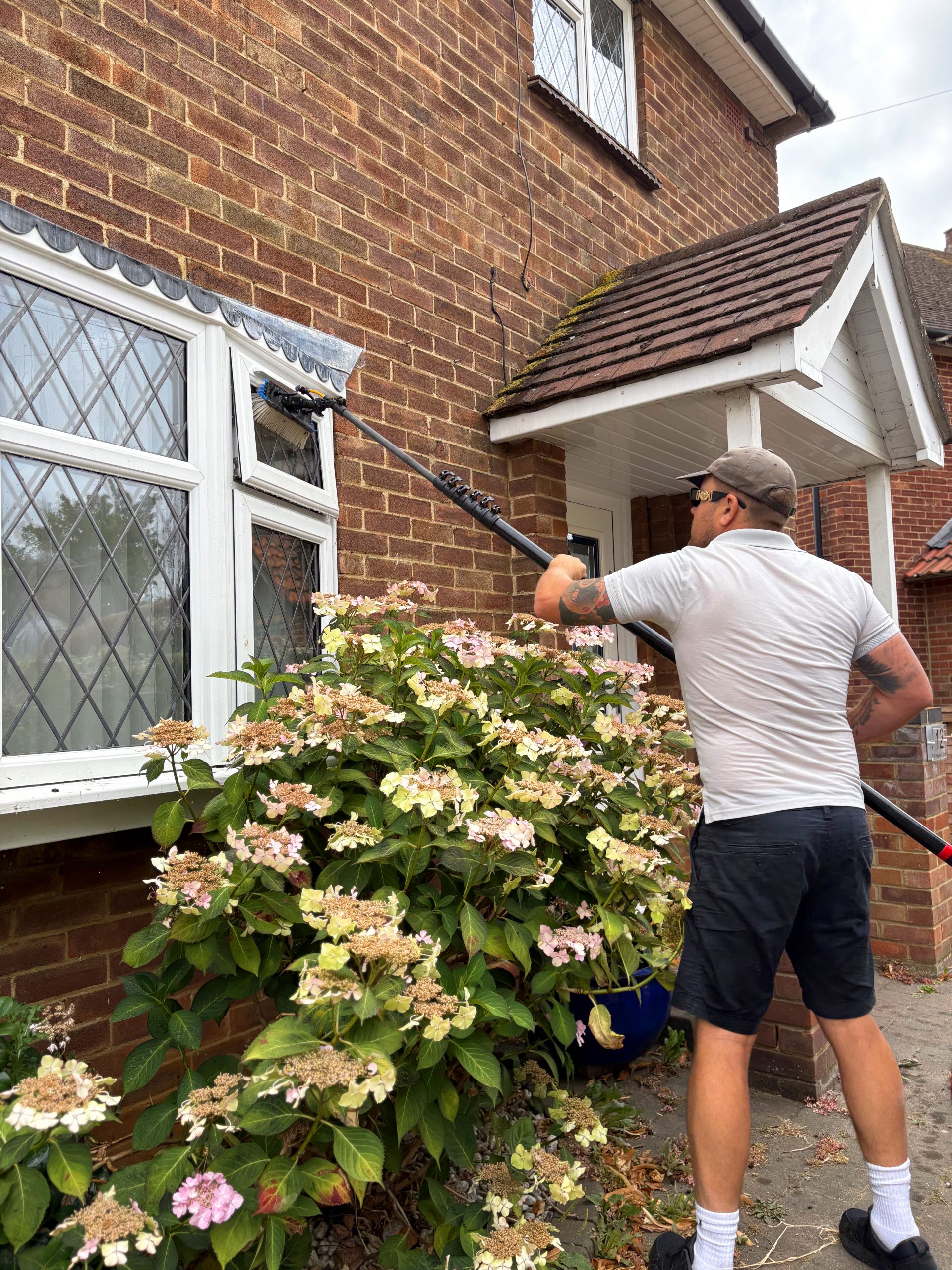 Window cleaning at a Chelmsford home